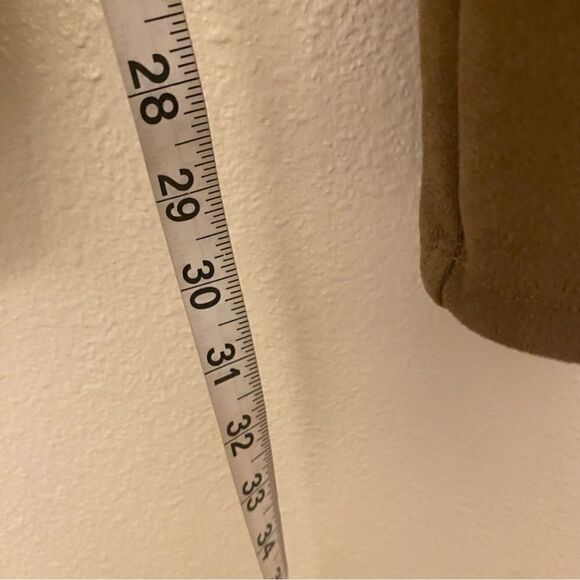 Assets Spanx pull on light brown faux suede shaping leggings  plus size 1X - Picture 9 of 13